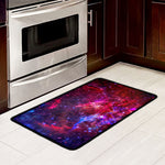 Red Purple Nebula Galaxy Space Print Kitchen Mat