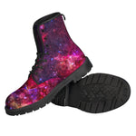 Red Purple Nebula Galaxy Space Print Backpack