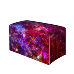 Red Purple Nebula Galaxy Space Print Leather Tissue Box Cover