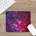 Red Purple Nebula Galaxy Space Print Mouse Pad