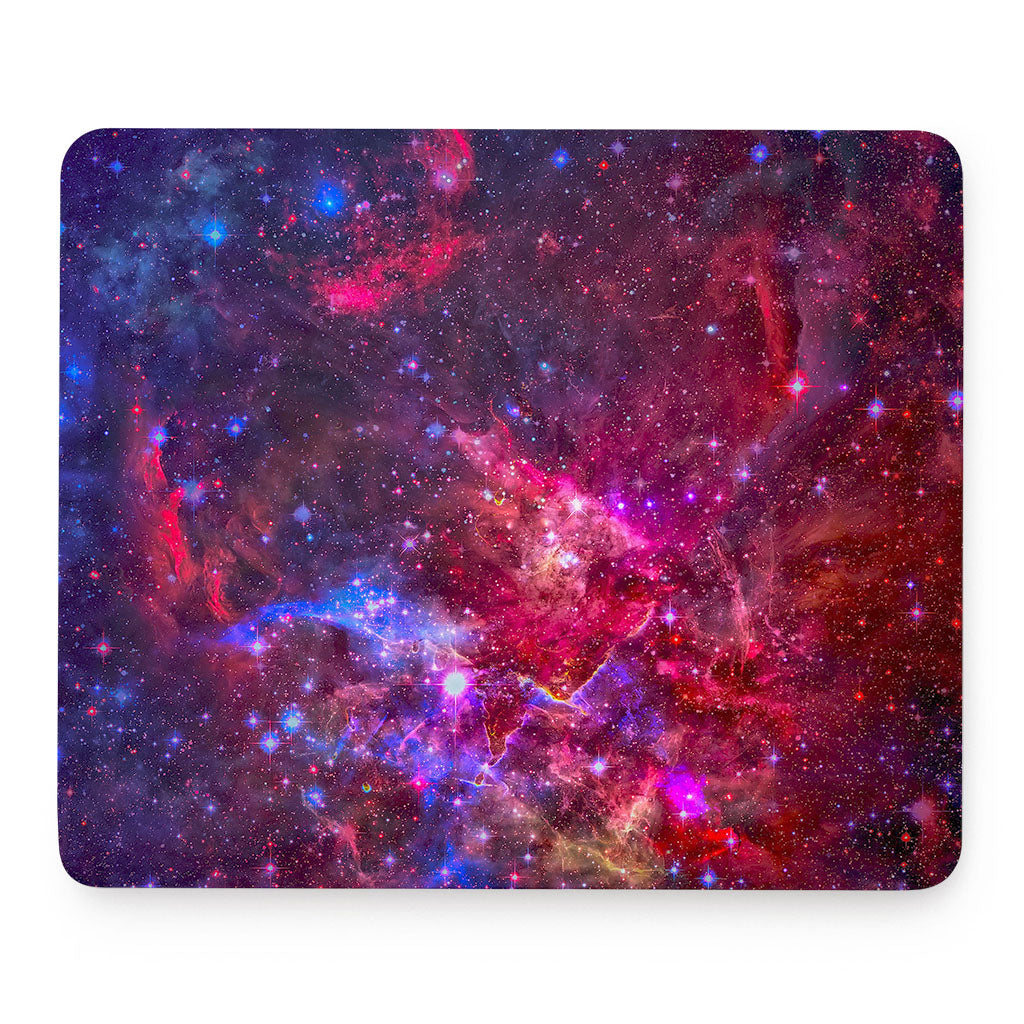 Red Purple Nebula Galaxy Space Print Mouse Pad