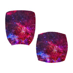 Red Purple Nebula Galaxy Space Print Office Chair Cover