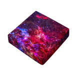 Red Purple Nebula Galaxy Space Print Outdoor Seat Cushion Cover