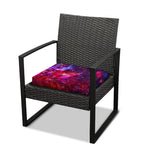 Red Purple Nebula Galaxy Space Print Outdoor Seat Cushion Cover