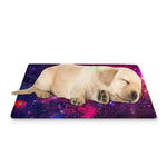 Red Purple Nebula Galaxy Space Print Pet Cooling Mat Cover