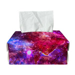Red Purple Nebula Galaxy Space Print Rectangle Tissue Box Cover