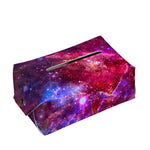 Red Purple Nebula Galaxy Space Print Rectangle Tissue Box Cover