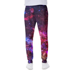 Red Purple Nebula Galaxy Space Print Scuba Joggers