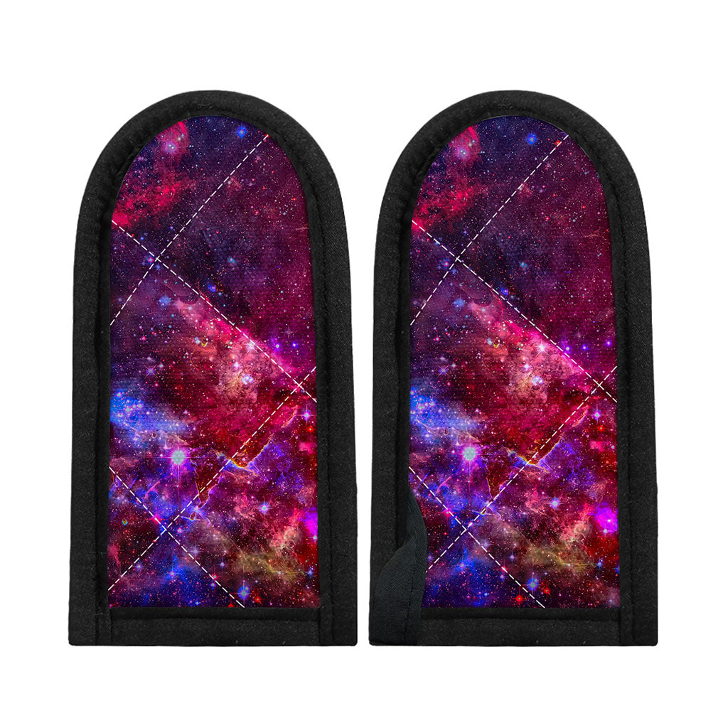 Red Purple Nebula Galaxy Space Print Skillet Handle Cover