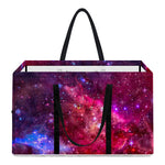 Red Purple Nebula Galaxy Space Print Utility Tote Bag
