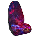 Red Purple Nebula Galaxy Space Print Waterproof Car Seat Cover