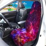 Red Purple Nebula Galaxy Space Print Waterproof Car Seat Cover