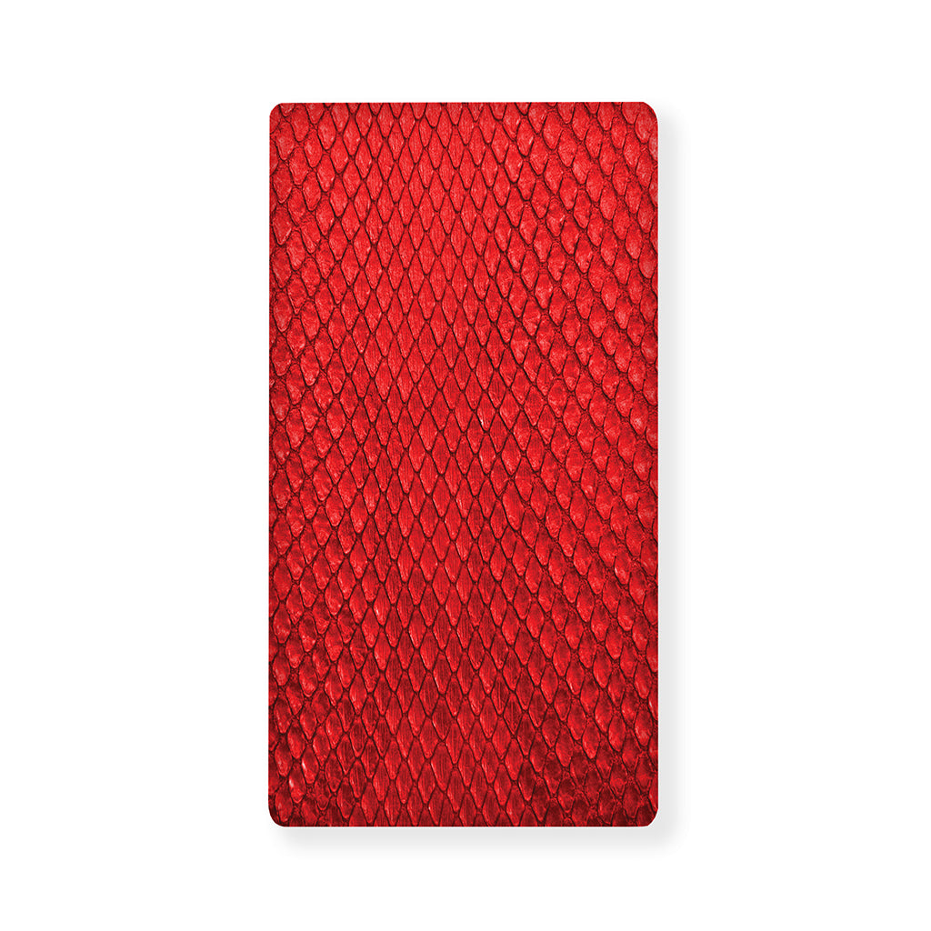 Red Python Snakeskin Print Baby Crib Sheet