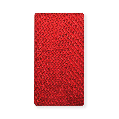 Red Python Snakeskin Print Baby Crib Sheet