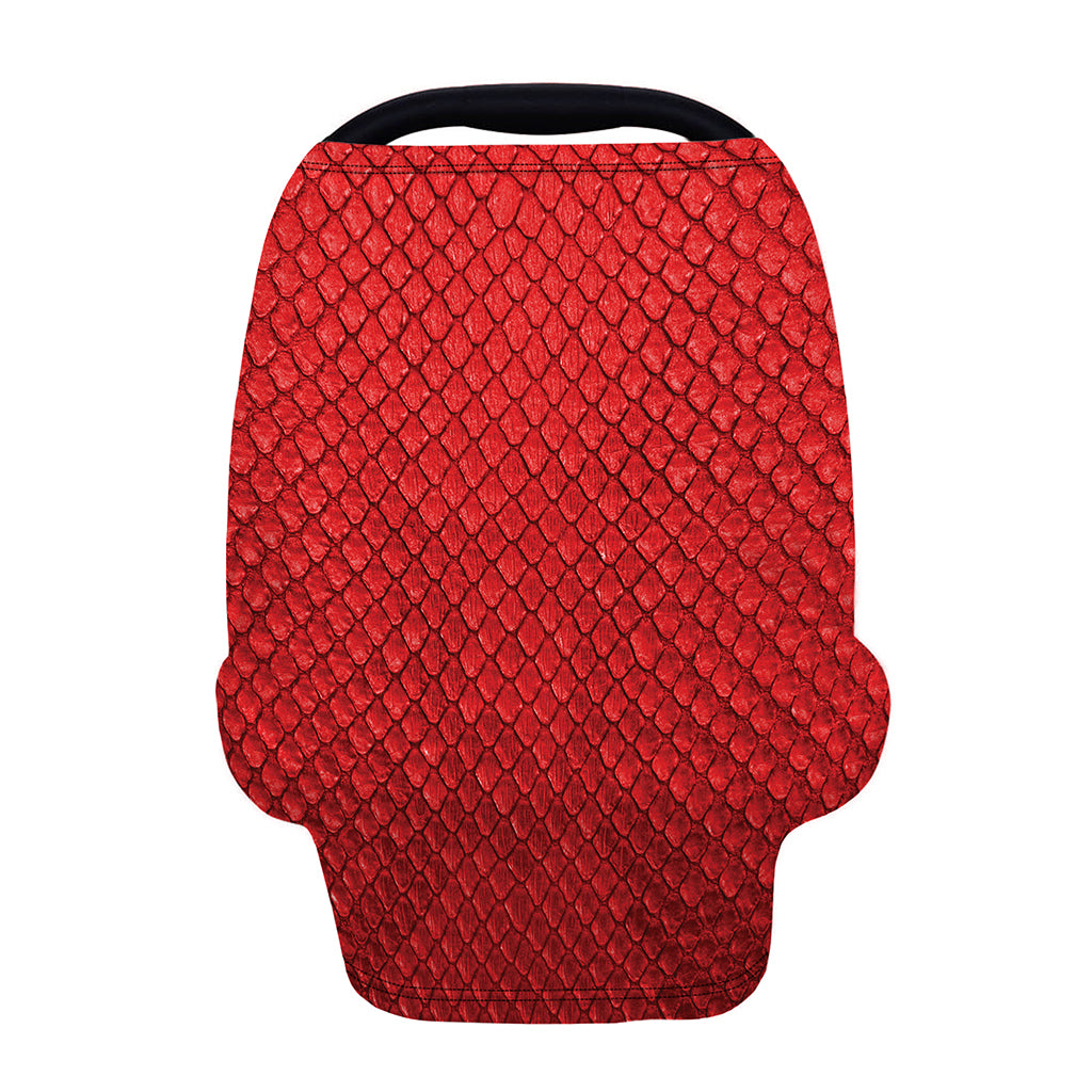 Red Python Snakeskin Print Baby Seat Cover