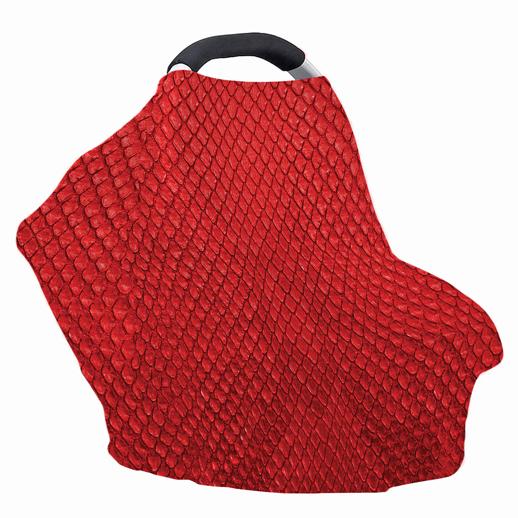 Red Python Snakeskin Print Baby Seat Cover