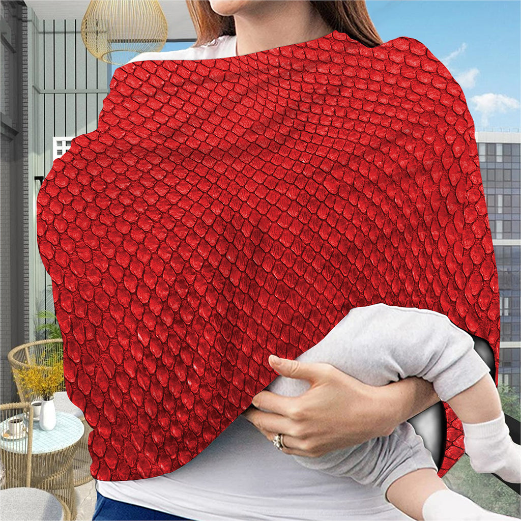Red Python Snakeskin Print Baby Seat Cover