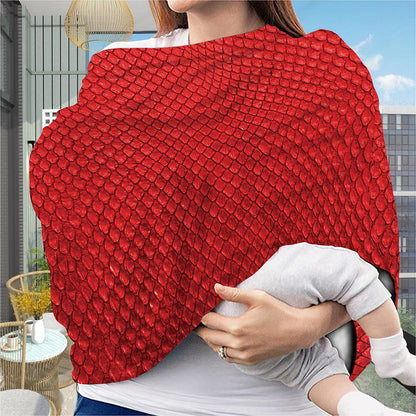 Red Python Snakeskin Print Baby Seat Cover
