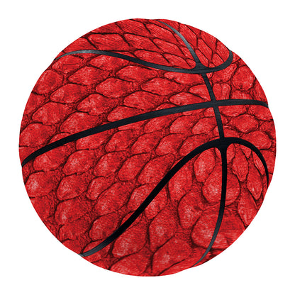 Red Python Snakeskin Print Basketball
