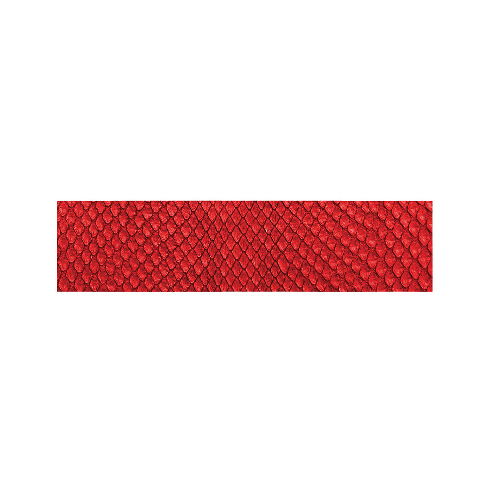 Red Python Snakeskin Print Bed Runner