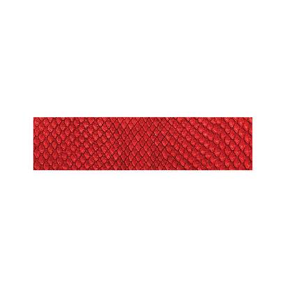 Red Python Snakeskin Print Bed Runner