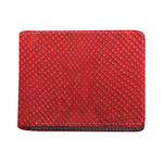 Red Python Snakeskin Print Bifold Wallet