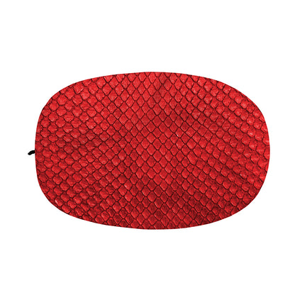 Red Python Snakeskin Print Car Side Mirror Covers