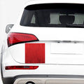 Red Python Snakeskin Print Car Sticker