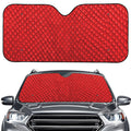 Red Python Snakeskin Print Car Windshield Sun Shade