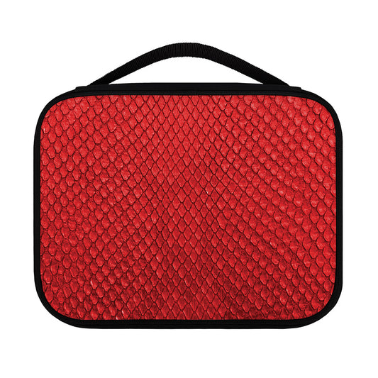 Red Python Snakeskin Print Classic Bible Case