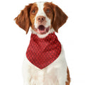 Red Python Snakeskin Print Dog Bandana