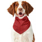 Red Python Snakeskin Print Dog Bandana