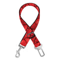 Red Python Snakeskin Print Dog Seat Belt