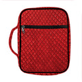 Red Python Snakeskin Print Front Pocket Bible Bag