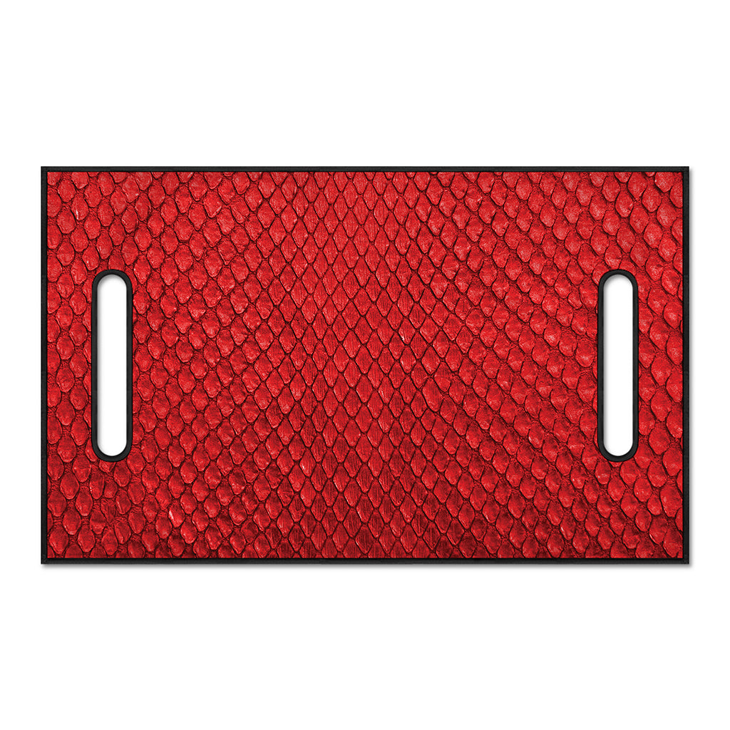 Red Python Snakeskin Print Golf Cart Seat Cover