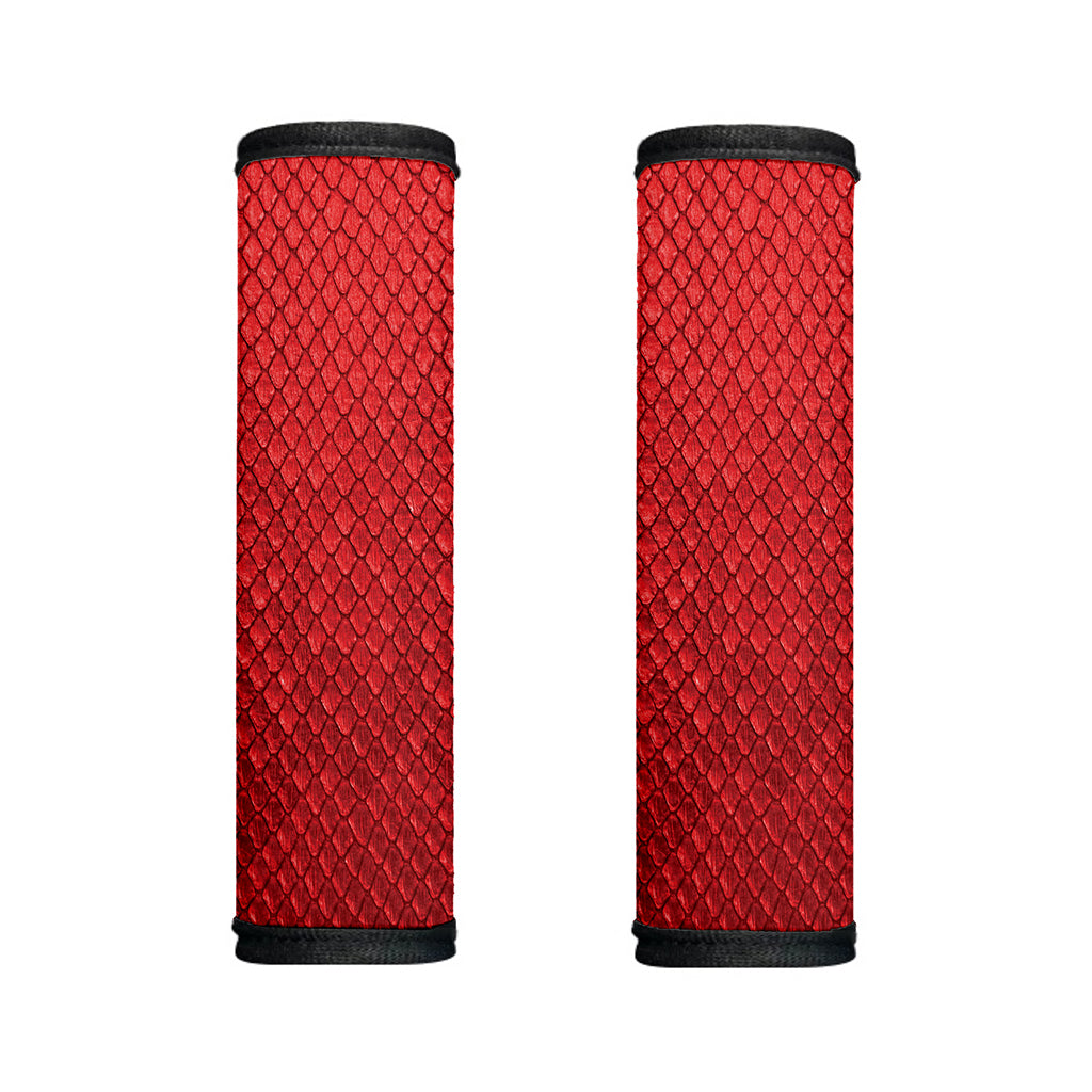 Red Python Snakeskin Print Handle Covers
