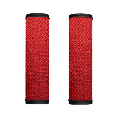Red Python Snakeskin Print Handle Covers