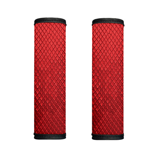 Red Python Snakeskin Print Handle Covers