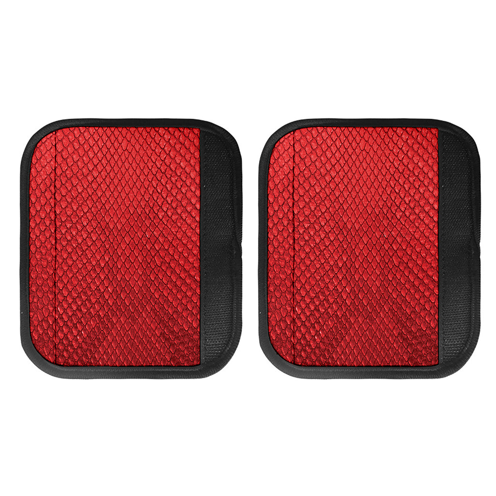 Red Python Snakeskin Print Handle Covers