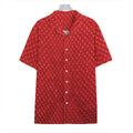 Red Python Snakeskin Print Hawaiian Shirt