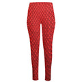 Red Python Snakeskin Print High-Waisted Pocket Leggings