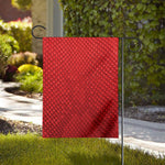 Red Python Snakeskin Print House Flag