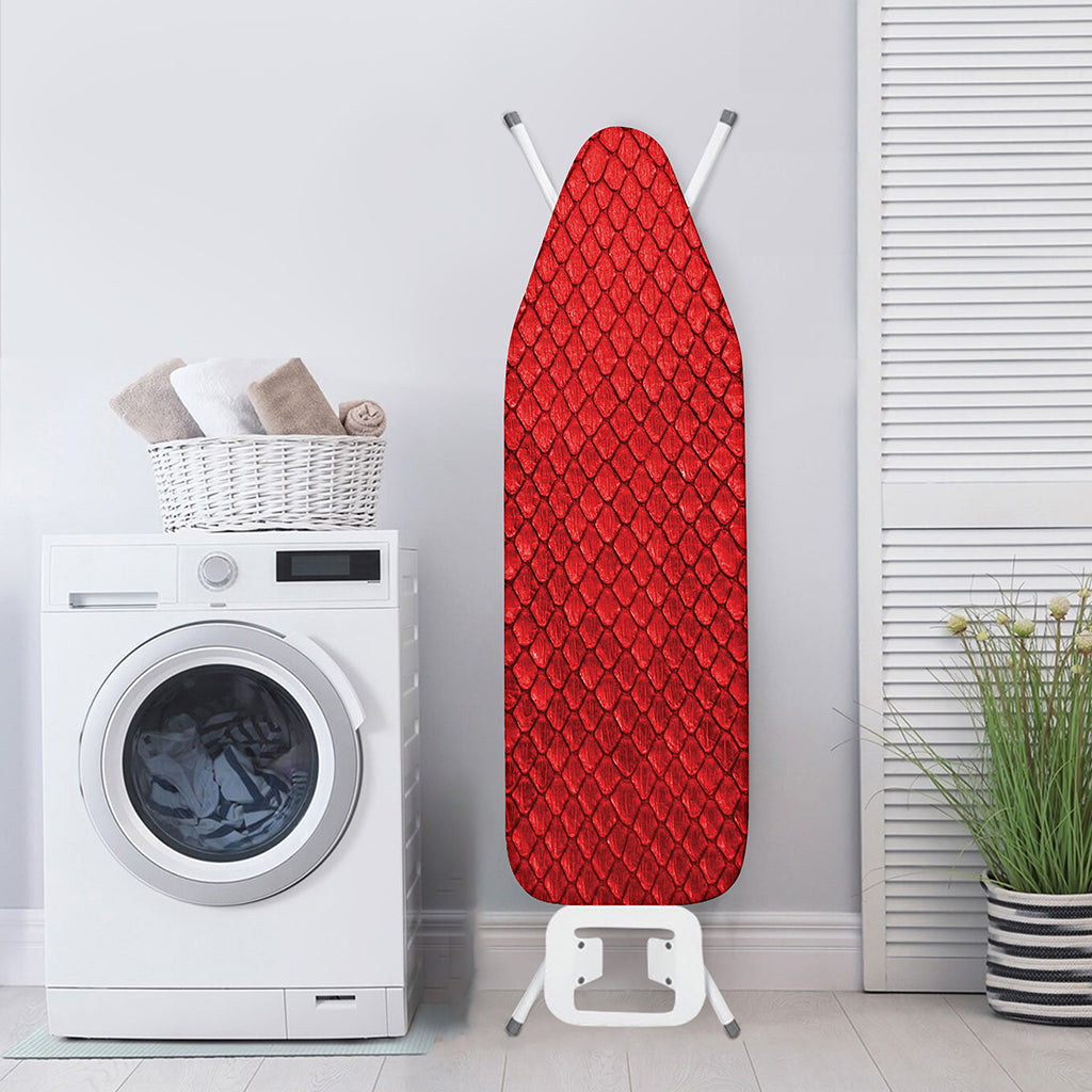 Red Python Snakeskin Print Ironing Board Cover