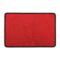 Red Python Snakeskin Print Kitchen Mat
