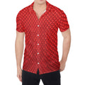 Red Python Snakeskin Print Men's Shirt