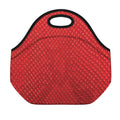 Red Python Snakeskin Print Neoprene Lunch Bag