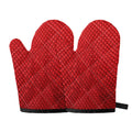 Red Python Snakeskin Print Oven Mitts