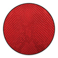 Red Python Snakeskin Print Round Floor Mat