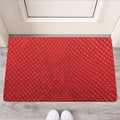 Red Python Snakeskin Print Rubber Doormat