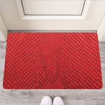 Red Python Snakeskin Print Rubber Doormat